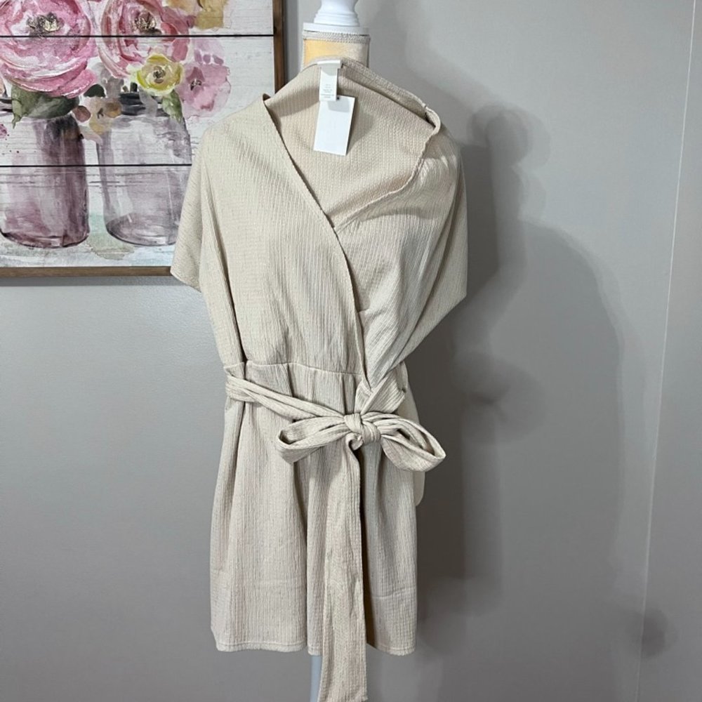 H&M • Shimmery Tan Romper - sz L
